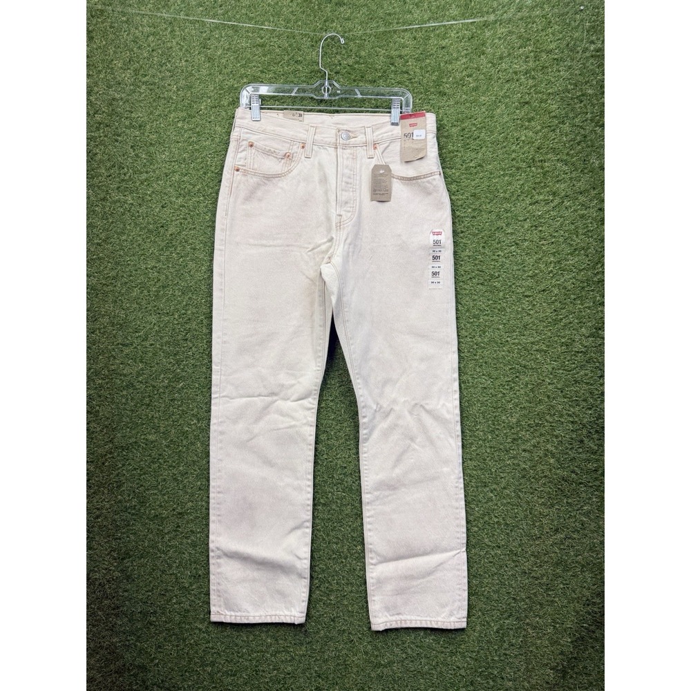 Levis 501 Jeans Womens 30x30 Tan Original High Rise Straight Leg 125010578 New